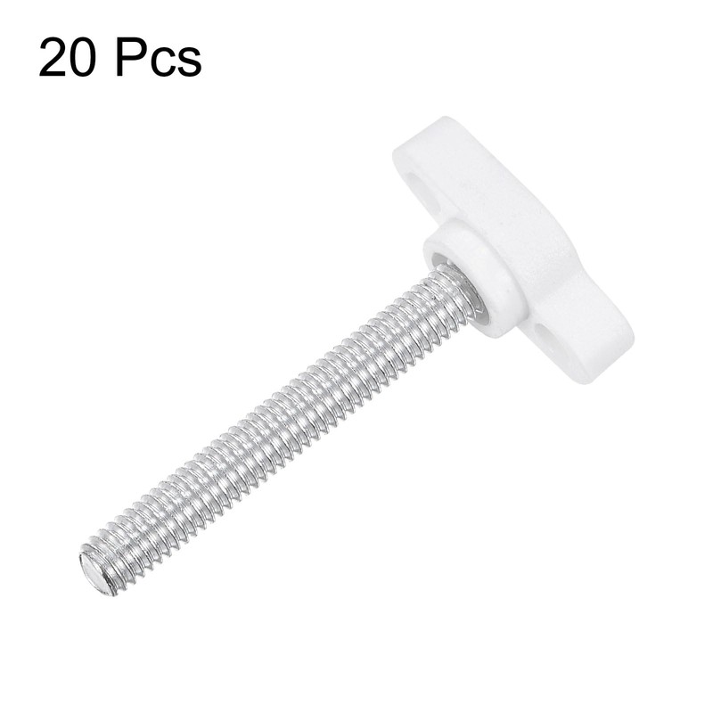 HARFINGTON 20pcs Tee Wing Knobs Thumb Screws M6 x 45mm