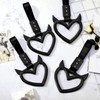Fabbay 2 Pieces Heart Handle Ring Bumper Warning Car Accessory