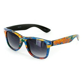 Aloha Eyewear Good Times Colorful Fashion Sunglasses (Paint w/Smoke