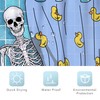 Riyidecor Funny Gothic Skull Shower Curtain 60Wx72H Inch Kids Spooky