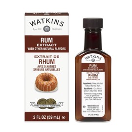 Watkins Rum Extract with Other Natural Flavors, 2 oz. Bottles, Pack of 6 (Packaging May Vary)