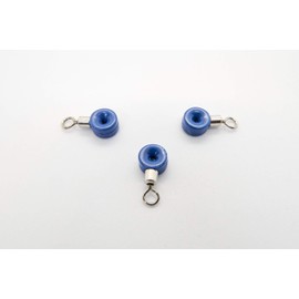 Sea Fishing Rig Making Pulley Swivel/Pulley Clips/Pulley Beads/Sliding Swivels (BLUE) (100)
