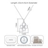 Philip Jones Sterling Silver Clover Necklace Created with Zircondia® Crystals