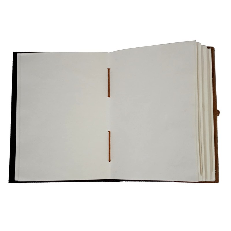 Purpledip Leather Journal 'Flower Of Life': Vintage Spiritual Design Diary