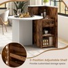 SILKYDRY Reception Desk, Small Retail Checkout Counter with Lockable Drawer