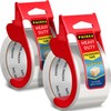 PACKKA Heavy Duty Packing Tape with Dispenser, Clear Shipping Tape