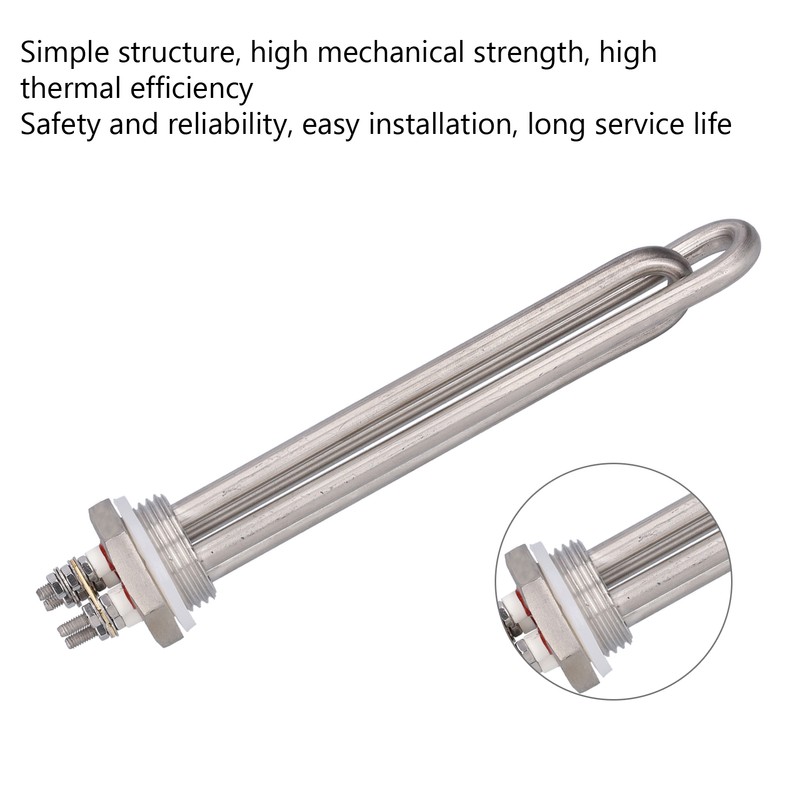 Heating Tube Electric Stainless Steel Rod Equipment Industrial Supplies 1in