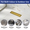 Bernkot Linear Shower Drain 12", Brushed Gold Floor Drain with