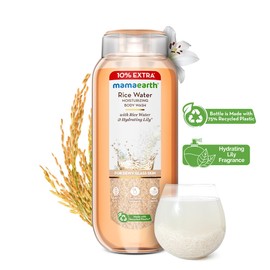 MAMAEARTH Rice Water Moisturizing Body Wash with Rice Water & Hydrating Lily Scent | 275 ml | Moisturizes All Skin Types