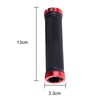 HAPPOW 2Pcs Bike Handlebar Grips,Non-Slip Rubber MTB Grips with Aluminum