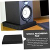 Abaodam Speaker Sponge Pad Loudspeaker Shock-absorption Pad High Density Black