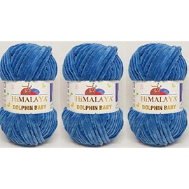 Himalaya Dolphin Baby Knitting Yarn 3 Balls 395 Yards 3 x 100g Super Bulky Baby Blanket Yarn (80341)