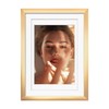 Egofine 5x7 Aluminum Picture Frame Display with Mats for 3.5x5/4x6