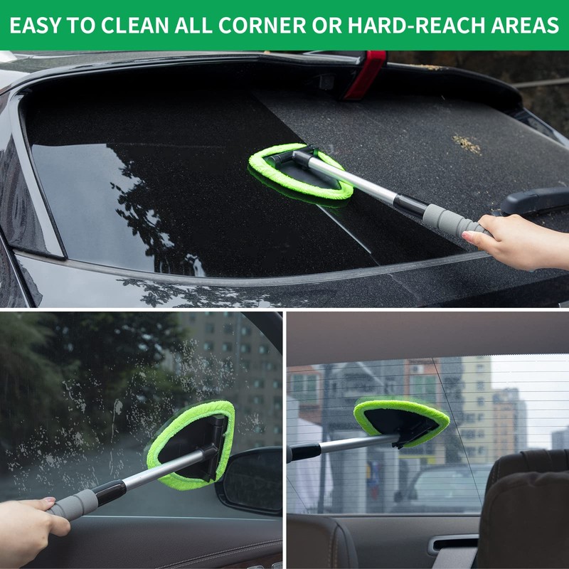 XINDELL Windshield Cleaner Tool – Upgrade Large Head Car Interior&Exterior