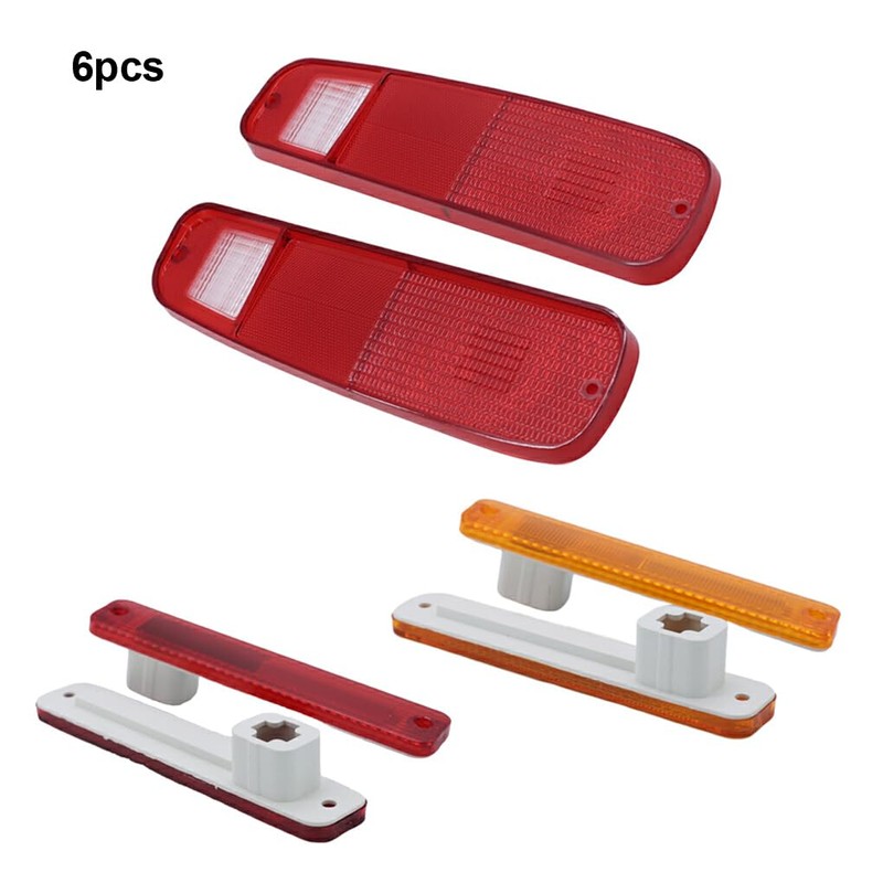 BEALIFE 6Pcs Tail Light Side for Fender Housing Kit Light