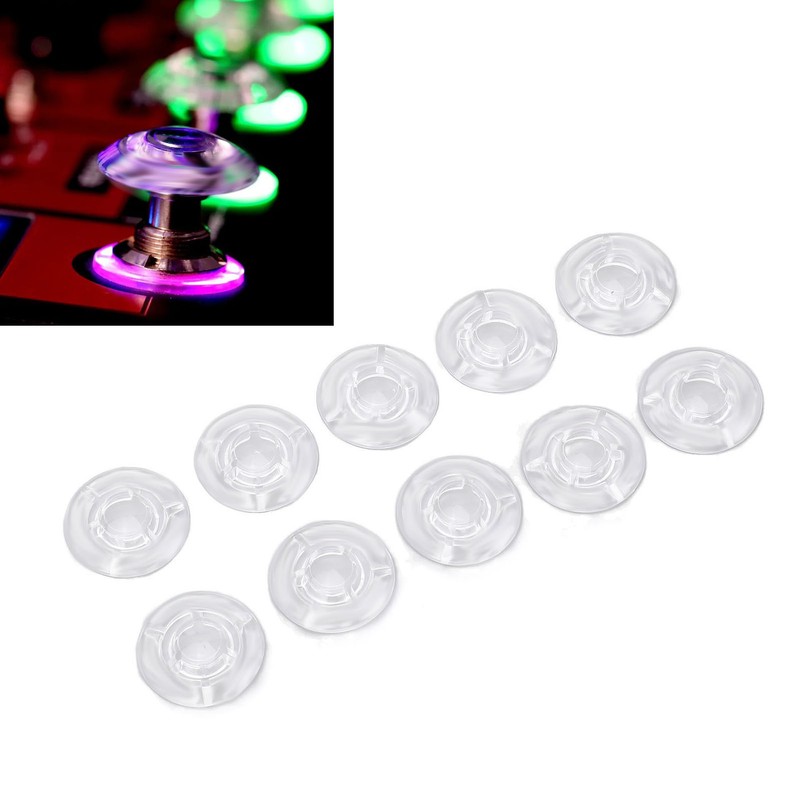 10Pcs Guitar Effect Pedal Footswitch Topper ABS Clear Single Pedal