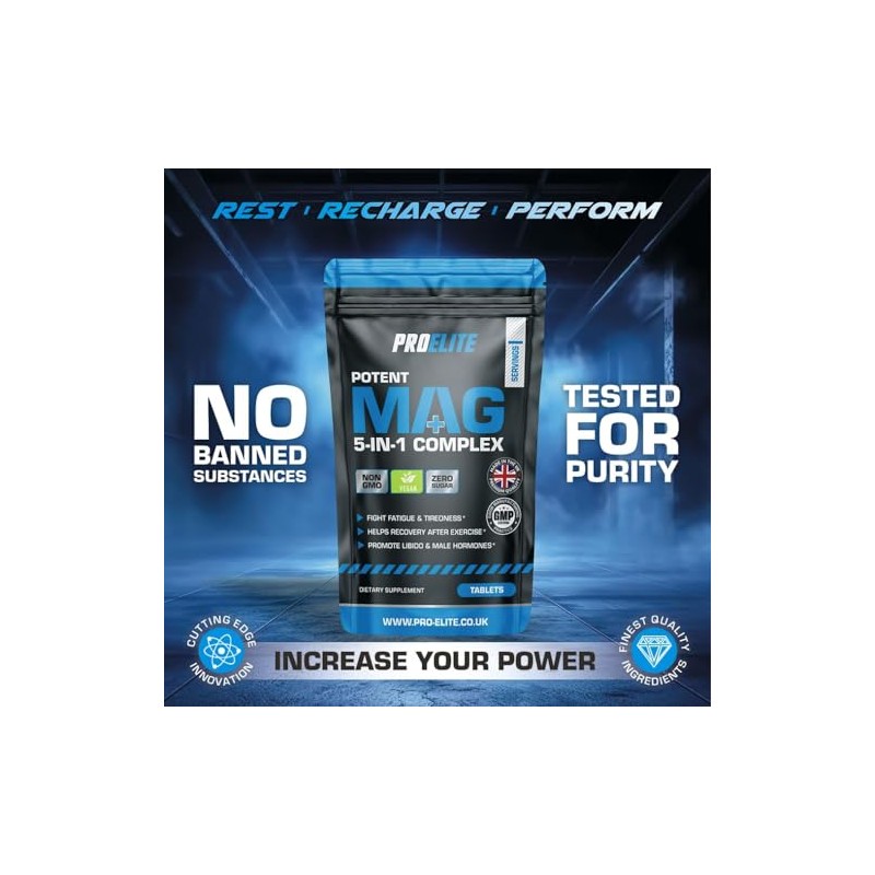 Magnesium Glycinate 5-in-1 Complex 1286mg - 400mg Elemental Per Serving