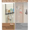 Broom Holder Over The Door-304 Stainless Steel Mop and Broom