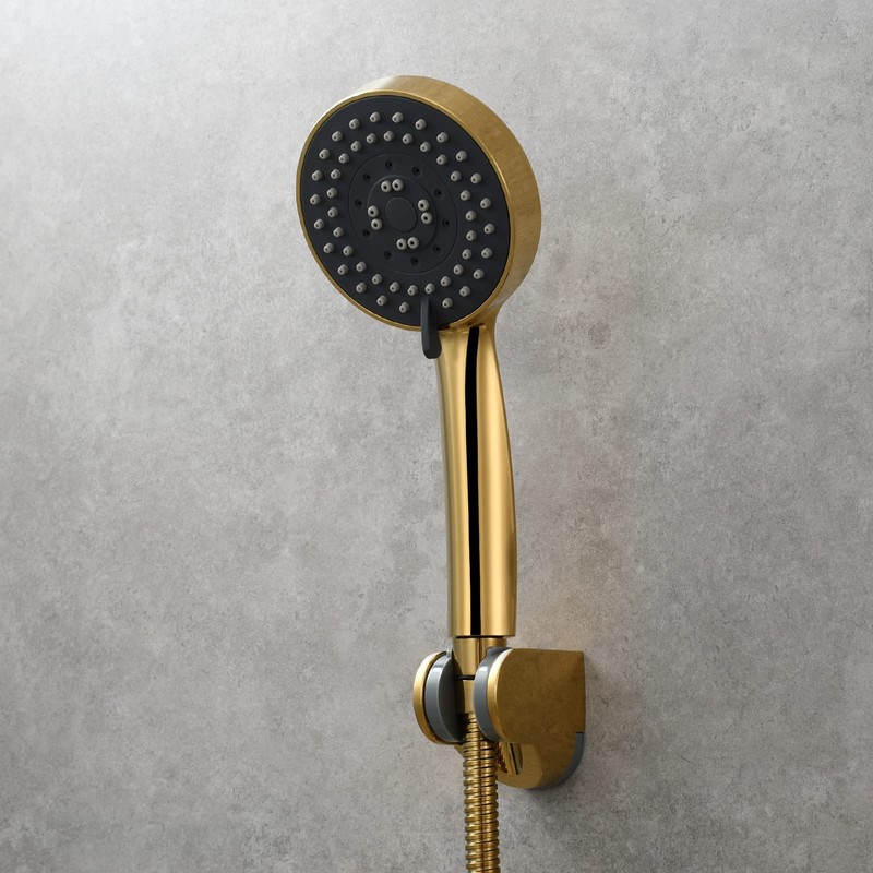 Tecmolog ABS Shower Head Holder Adjustable Wall Mount Bracket for