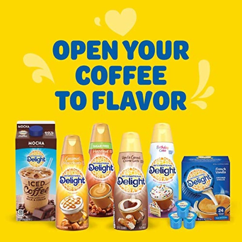 International Delight Coffee Creamer Singles, French Vanilla, 192 Count