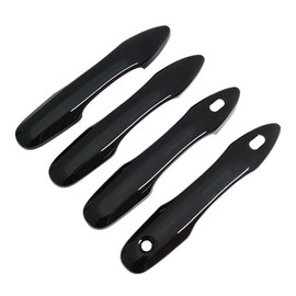 AOKIO Compatible with 2018 2019 2020 2021 2022 2023 2024 2025 Toyota Camry Accessories Door Handle Cover Trim (Glossy Black with 2 Smart Keyholes)
