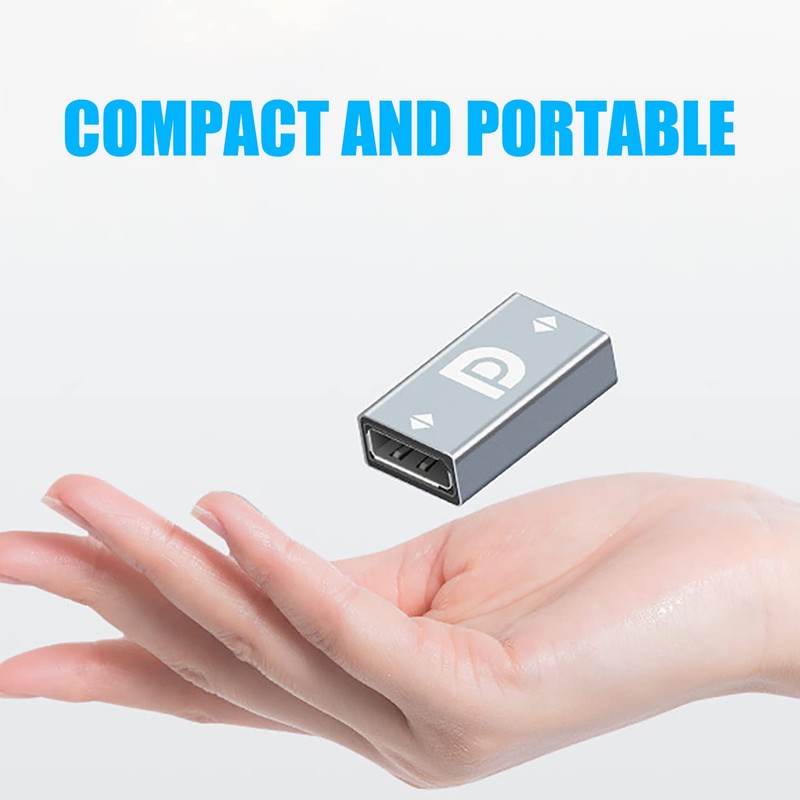 2 Pack DP Female to Female Adapter, tunghey Displayport Coupler