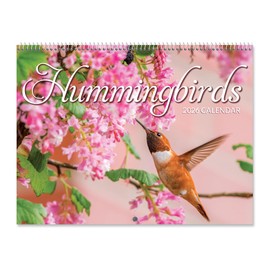 Current 2026 Hummingbirds Wall Calendar, 12-Inch x 9-Inch Size Closed, 18-Inch Size Open, Large Bookstore-Quality, Spiral-Bound Hanging Monthly Wall Calendars for Kitchen & Office