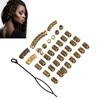 Viking Hair Beads, 110pcs Adjustable Stretchable Alloy No Fading Viking