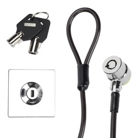 Candado de Cable para Computadora Portátil, Candados de Seguridad para Computadora, Rotación Libre de 360 ​​Grados, Rotación de Doble Eje, para Teléfonos Inteligentes, Computadoras