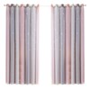 2pc Curtain Simple Gradient Hollow-out Star Pattern Double Layer Blackout