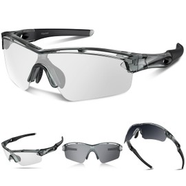 Rosemal Sports Sunglasses Polarized Cycling Sunglasses Running Driving Fishing Hiking for Men Women UV400 Photochromic