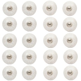 SHYAMVUN White Handmade Assorted Designs Ceramic Door Knobs, Vintage, Shabby Chic, Interior Furniture, Cabinet Cupboard Wardrobe Drawers Pulls Handles (10-Pack)