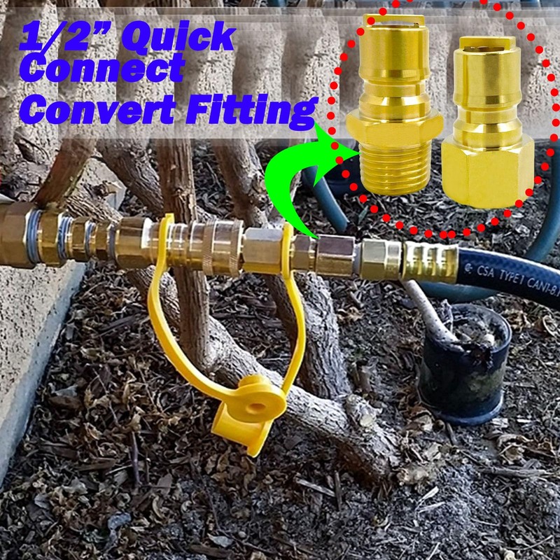 MENSI 1/2 “ Quick Connect Disconnect Male Plug Fittings X