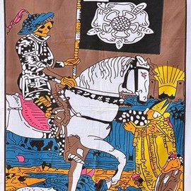 Indian Consigners Tarot Cards Tapestry The Colorful Death Small Cotton Posters Medieval Europe (100 CM x 75 CM) (Death)