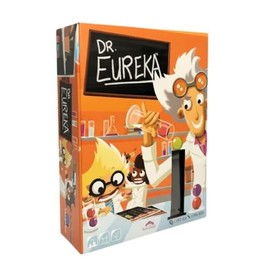 Blue Orange Dr. Eureka – Juego de Mesa de lógica y Ciencia para niños y familias, 2 a 4 Jugadores, a Partir de 6 años