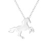 Laimons Fascinating Girls' Necklace 45 cm with Charming Horse Foal