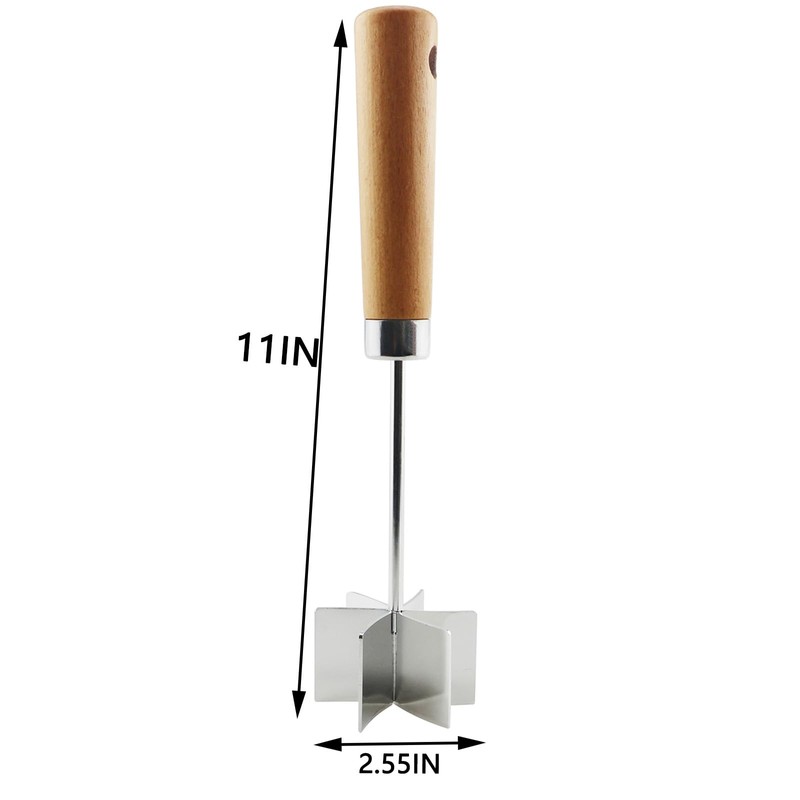 QAZXCDEW-Stainless Steel Meat Chopper, Food Grade 6-Blade Stainless Steel Meat
