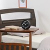 Fuji Boeki 99230 Table Clock, Black, Diameter 5.3 inches (13.4