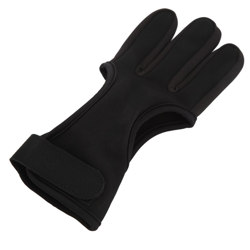Bow Arrow Finger Guard Competition Archery 3 Fingers Glove Adjustable