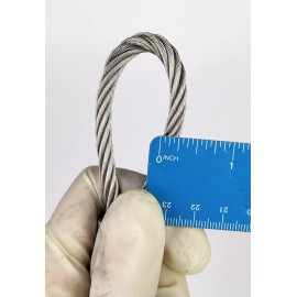 Unbranded QTY: 1 - Whip Check 38" 1/4" Restraint Safety Cable With Hose To Hose Connection