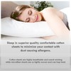 Pizuna Cotton Marble Black Print Standard Pillow Cases 2 Pack,