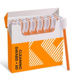 K&F CONCEPT Foam Cleaning Swabs, Individually Wrapped Foam Sticks for Electronics, Cameras, Viewfinder, Printer, Keyboard and All Kinds of Electronic Cleaning-50 PCS