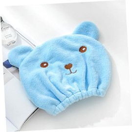 Gorro Secado Rápido para Cabello con Diseño Animal Sombrero Secador Elástico para Mujeres y Niño Niña Toalla Absorbente para Baño y Gimnasio Color Azu