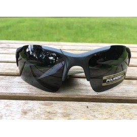 X Loop Polarized Sunglasses PZ-X362404 Smoke Black Lens Fishing Green PZ-X3624
