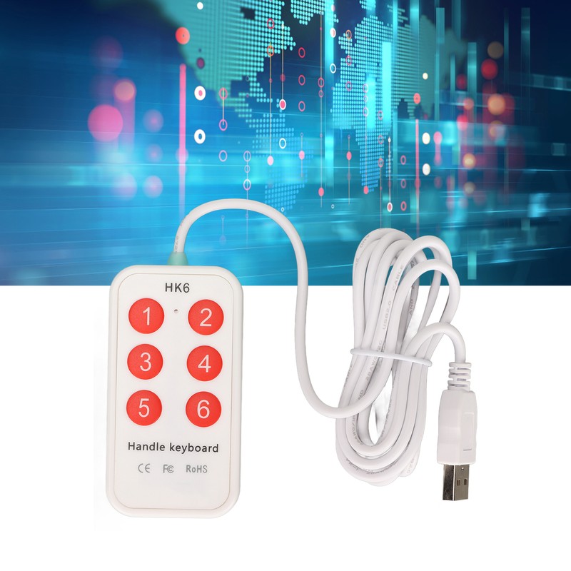 Programmable Keypad Small USB 6 Keys Programming Customization Handheld Switch