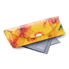 FEFI - Exclusive hard case glasses case with magnetic closure, yellow