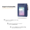 Bronzi Slim, Zip blue, Minimalist