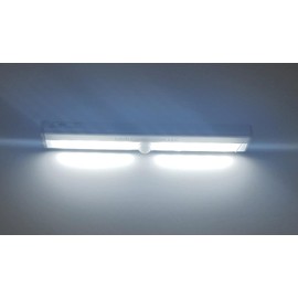 Lock Connection® - 1 Piece Rechargable White LED Motion Activated Cabinet Light. Stick-on Anywhere /10 LED Motion Sensor (LED-310-RECH)