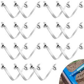 NQEUEPN 15pcs Clips for All Swimming Pool, Pool Butterfly Clips V Shaped Clip Pool Brush Pole Clip Universal Attachment V Clip for Spa Skimmer Nets Jet Vacuum Brushes Leaf Rake Cleaning Tool