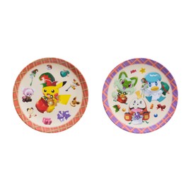 Pokemon Center Original Melamine Plate Set, 2 Pieces, Pokemon Christmas Toy Factory